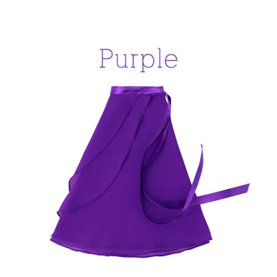 Ballet Dance Skirt Children Dance Dresses Kids Skirt Girls Ballet Dress Dance Wear Summer Chiffon Skirts Purple