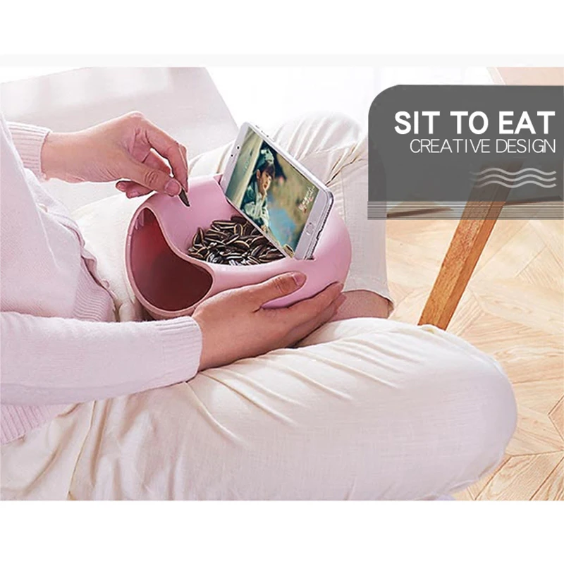 

Creativity three in one Waste Bins Dry Fruit Containers and Mobile phone holder Desktop trash can Bedside trash can