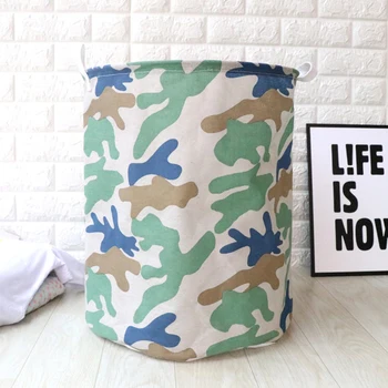

New Large Capacity Laundry Basket Canvas Laundry Bucket for Dirty Clothes Waterproof Folding Toy Organizer Storage Basket
