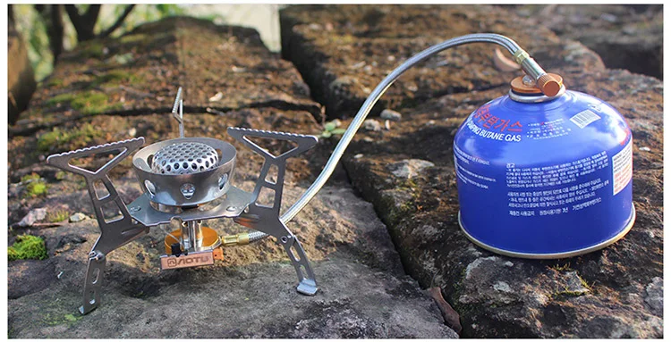 Cabeça de Forno Acampamento ao ar Livre Portátil Panela Quente Grill Piquenique Aquecedor Ignição Eletrônico Caminhadas Acampamento Tripé Churrasco 19 Fogões ao ar livre