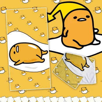 

Anime JK Gudetama Cosplay Slothful Lazy Egg Bath Beach Face Towel Cartoon Washcloth Facecloth Soft
