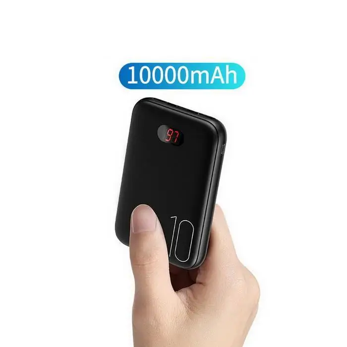 

Small Power Bank Mini PowerBank 10000mAh LED Display Powerbank External Battery Fast charging For samsung galaxy a50 xiaomi k20
