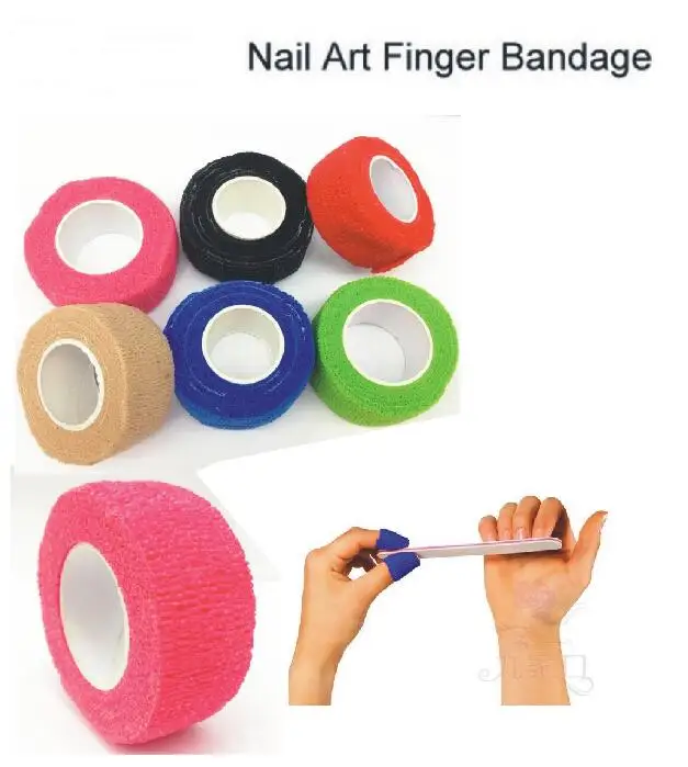 

2018 1 PCS ROLL TAPE FLEX WRAP FINGER BANDAGE NAIL ART SALON CARE TOOLS SET