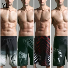 Бренд высокого качества купальный костюм для мужчин одежда для плавания с животным принтом мужской Эластичный пляжная одежда Шорты плавки плюс размер