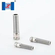 10 шт./лот PG21 13-18 мм Анти-гнуть спираль Тип металлический, никелевый хромированный латунный кабельный сальник для герметизации провода желез