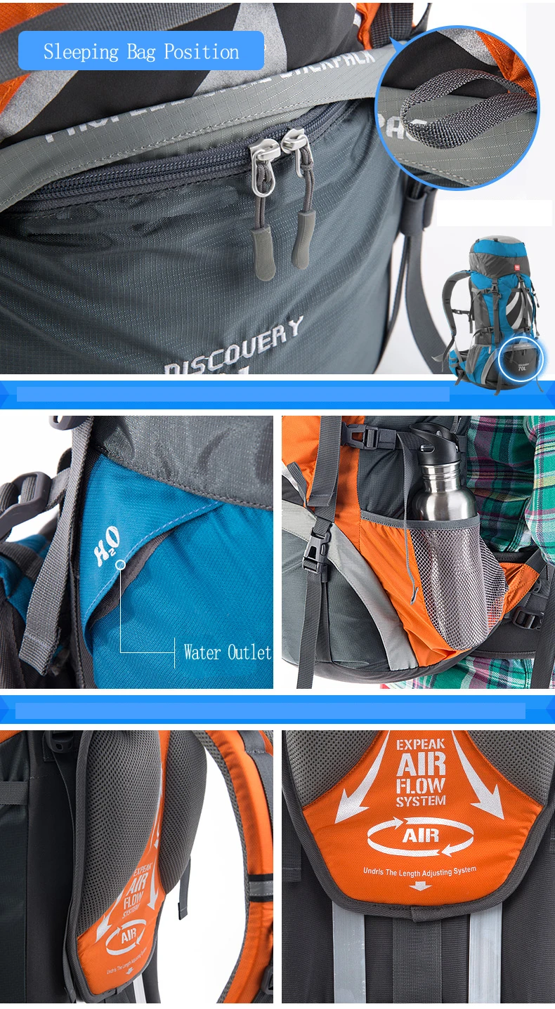 Naturehike открытый рюкзак 70L кемпинг рюкзаки Альпинизм сумка мужская женская спортивная сумка дорожные сумки водонепроницаемый рюкзак