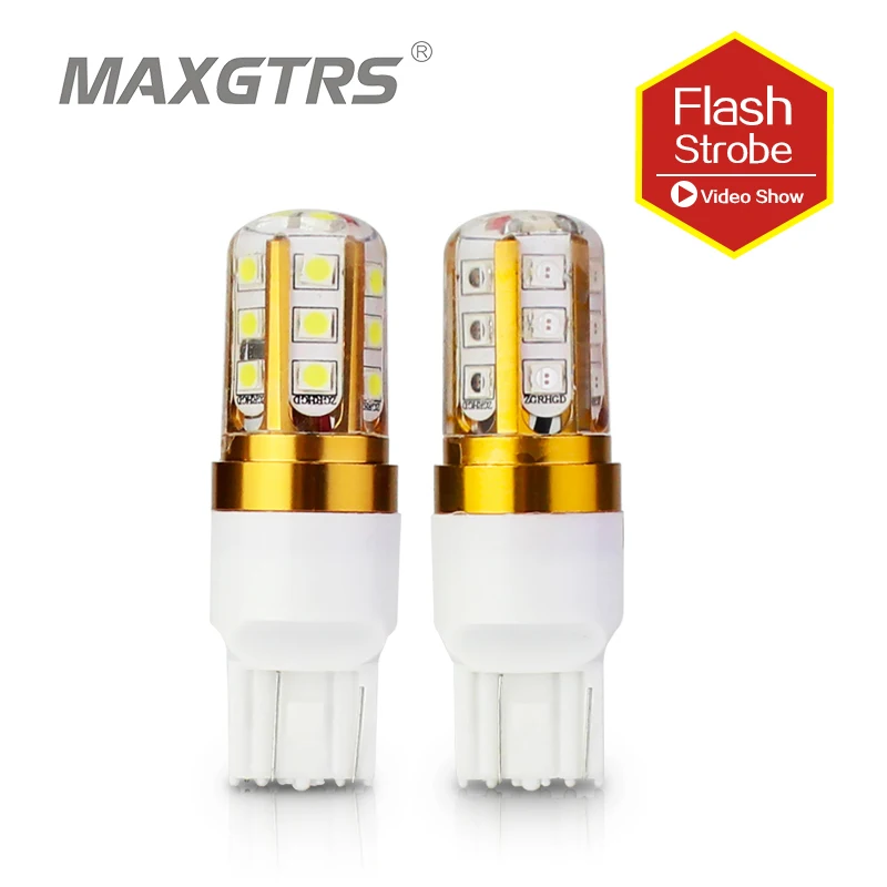 2x Strobe Flash Blink W21/5W T20 7443 SMD 3030 LED Chip Bulb Car Rear Stop Backup Brake Turn Parking Tail Signal Light White Red 2x Strobe Flash Blink W21/5W T20 7443 SMD 3030 LED Chip Bulb Car Rear Stop Backup Brake Turn Parking Tail Signal Light White Red