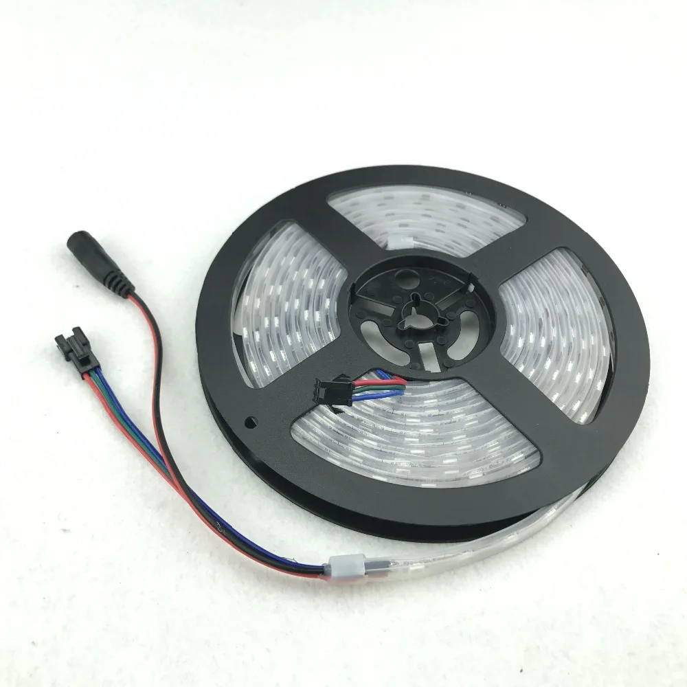 Светодиодные пиксели srip 4m DC5V WS2812B IP68 60 шт. WS2812B/M с пикселями Белая печатная плата в