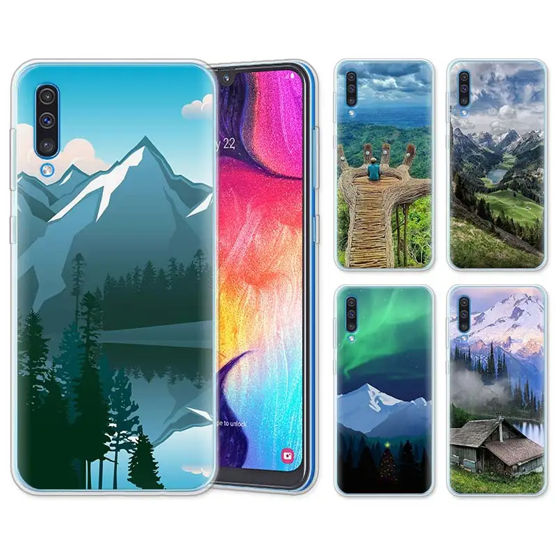 

Mountain forest Silicone Cases for Samsung Galaxy A10 A30 A40 A50 A70 A6 A7 A8+ A9 M30 M50 TPU Soft Phone Cases