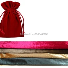100 шт./лот маленький бархатный мешок ювелирных изделий бархатный мешочек подарочный бархат drawstring сумка логотип аксессуары сумка
