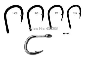 

60pcs 4X 8/0 Super strong Assistant fishing hook Sea Fishing Hook Jigging Hook jig hook Stainless steel No Rust Free shipping