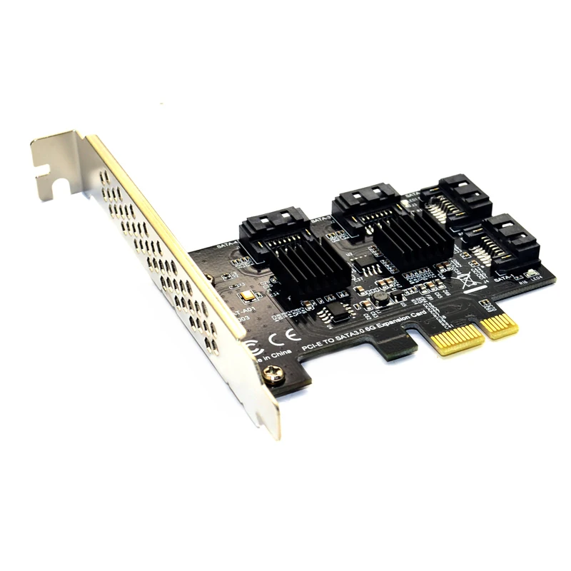 4 порта SATA 6 Гбит/с для PCI Express контроллер карты PCI-e для SATA III адаптер/конвертер Pcie riser плата расширения для ПК