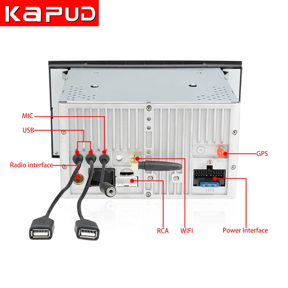 Flash Deal Kapud Car DVD Player with Buttons Touch Screen Stereo GPS Navi For Volkswagen Touarg with BT/MIC/DAB/OBD/Mirror Link 1