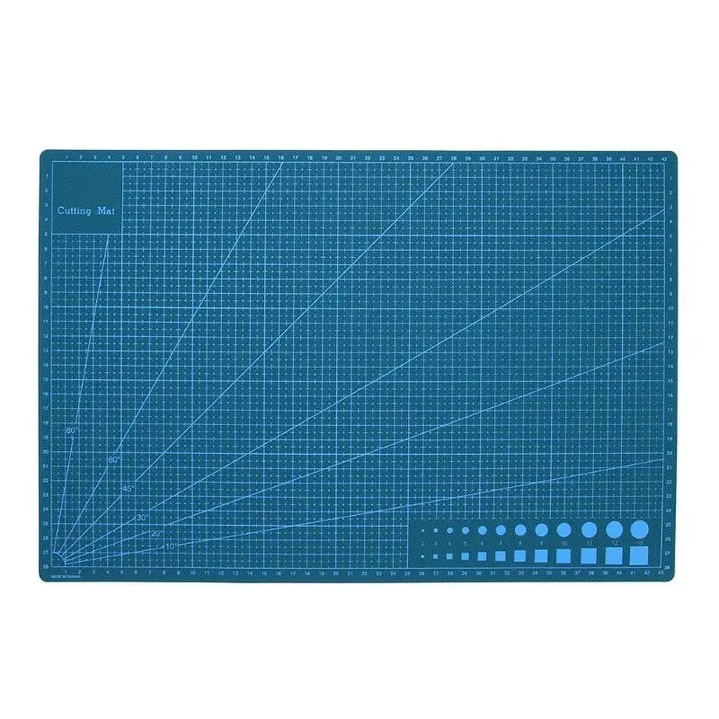 Beste A3 PVC Rechthoek Grid Lijnen Self Healing Snijmat Tool Stof Leer Papier Craft DIY gereedschap DIY Snijden Pad 45 cm * 30 cm