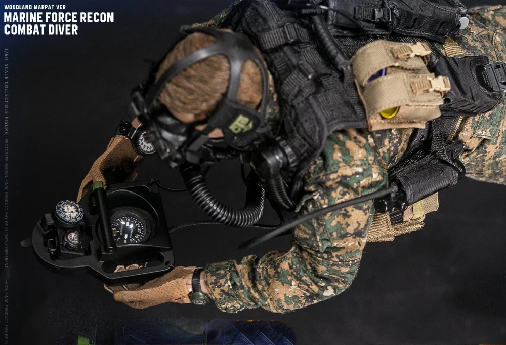 Корпус морской пехоты сша. Combat diver print. 1/6 31st marine expeditionary unit force reconnaissance platoon (woodland marpat ver) (78089) - damtoys. Damtoys боевой пловец. Marsoc damtoys.