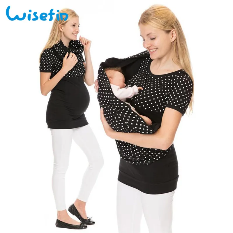Peeking baby top maternity breastfeeding clothes maternity clothes for pregnant women clothes funny nursing tshirt tee P20
