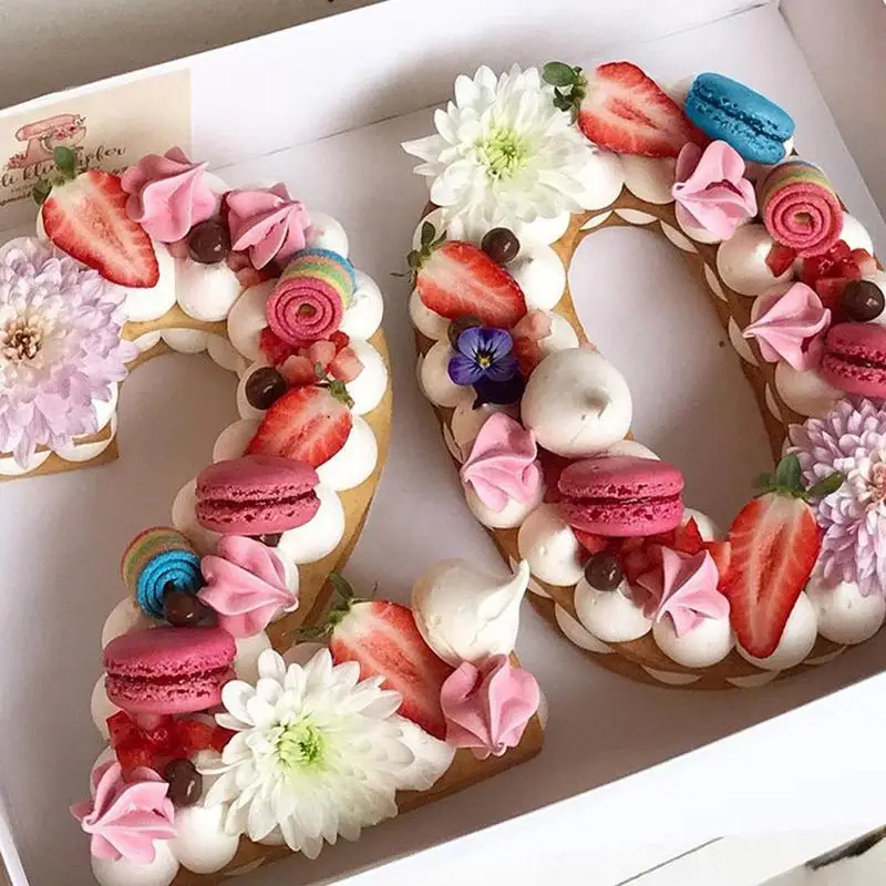 

Silicone Digital Number Cake Mould Form Baking Mold Bakeware Pan Tin Method For Baking Birthday Anniversary Cake Mould