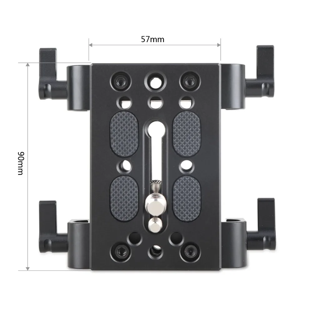 SmallRig Camera Mounting Plate Tripod Mount Plate With 15mm Rod Clamp Railblock Support Dslr Quick Release Baseplate - 1798