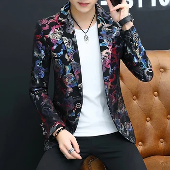 

Classic Young Men Dress Jackets Long Sleeve Men Leisure Suit Size XXL XXXL Business Banquet Men Blazer Jacket