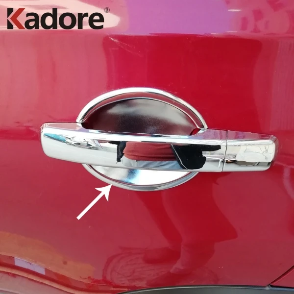 Для Nissan Qashqai Dualis 2007 2008 2009 2010 2011 2012 2013 хромированная Автомобильная Дверная ручка