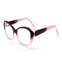MONGOTEN Элегантный Модный женский полный обод ацетат прогрессивный мульти-фокусный Объектив Ретро розовые очки для дальнозоркости дальние очки для чтения