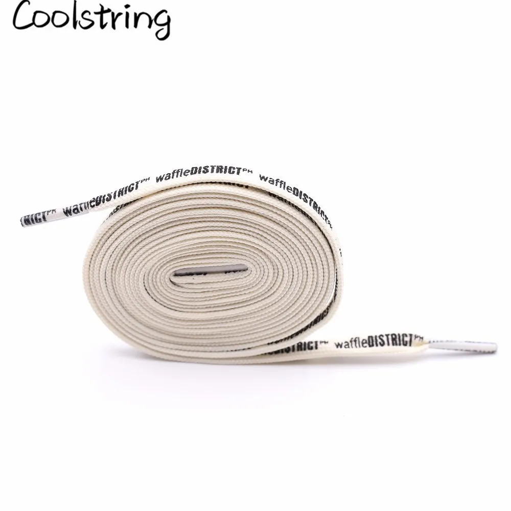 Coolstring модные двухсторонние принт с английскими буквами шнурки из полиэстера плоские шнурки для обуви спортивная одежда шнурки для кроссовок