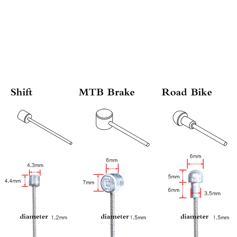 TRLREQ 1 шт. шлифовальный тормоз из нержавеющей стали/провод переключения передач MTB дорожный велосипед Тормозная Линия кабель 1700 мм велосипедный внутренний сдвиг провода 2100 мм