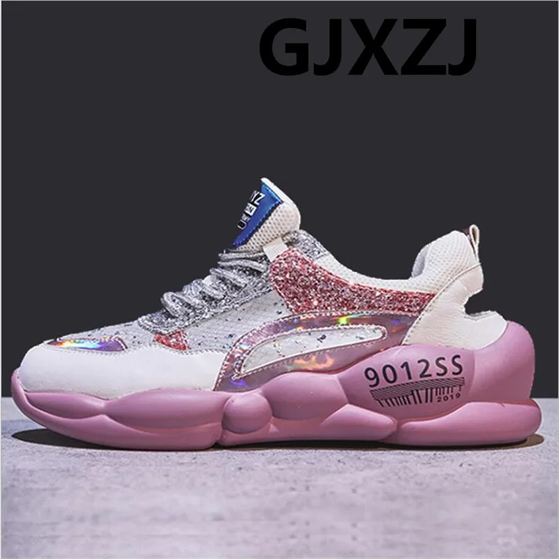 

Outdoor soft bottom breathable comfort wild fashion beach new wave explosions fire sequins casual old shoes
