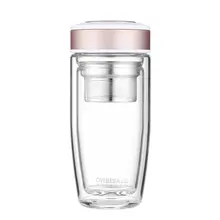 ONEISALL 380 мл стеклянная чайная бутылка для воды чашки с заваркой двойные стенки Стеклянная бутылка с заваркой шампанского бутылки без БФА