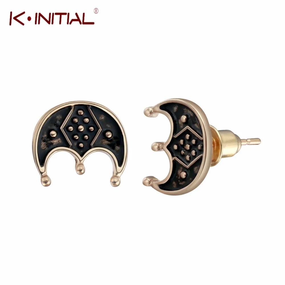 

Kinitial Fashion Small Three-legged LUNULA Studs Earrings Scandinavian Norse Viking Symbol Earring Nothern Star Pagan Jewelry