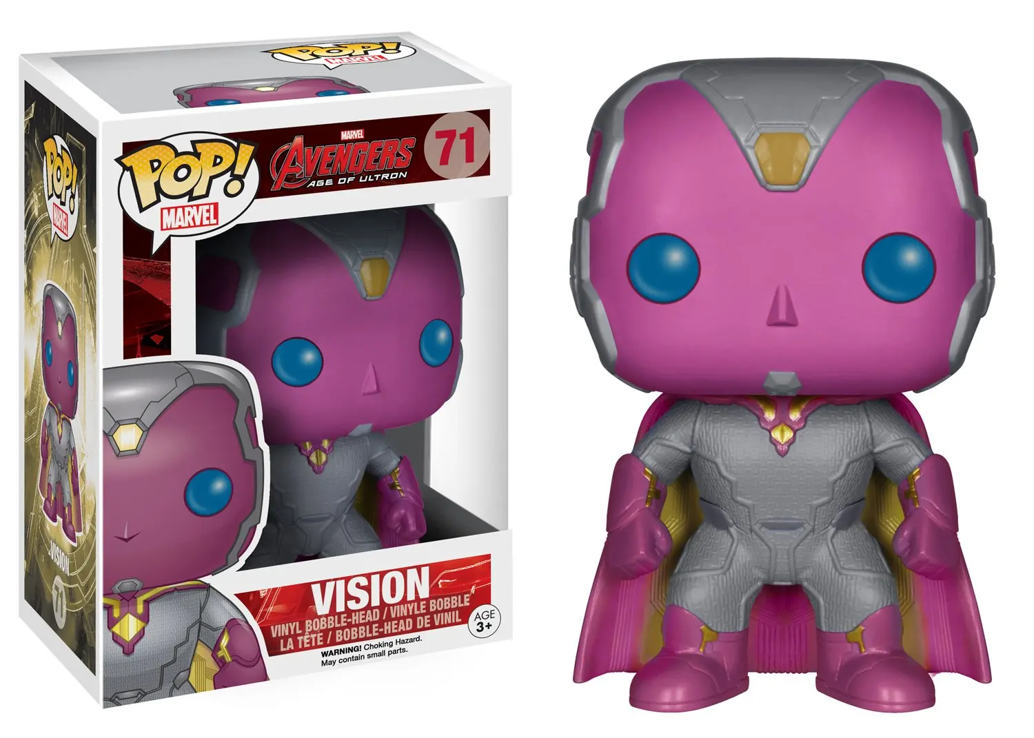 Официальный Funko pop Marvel: Мстители 2 Vision виниловые Фигурки Коллекционная модель
