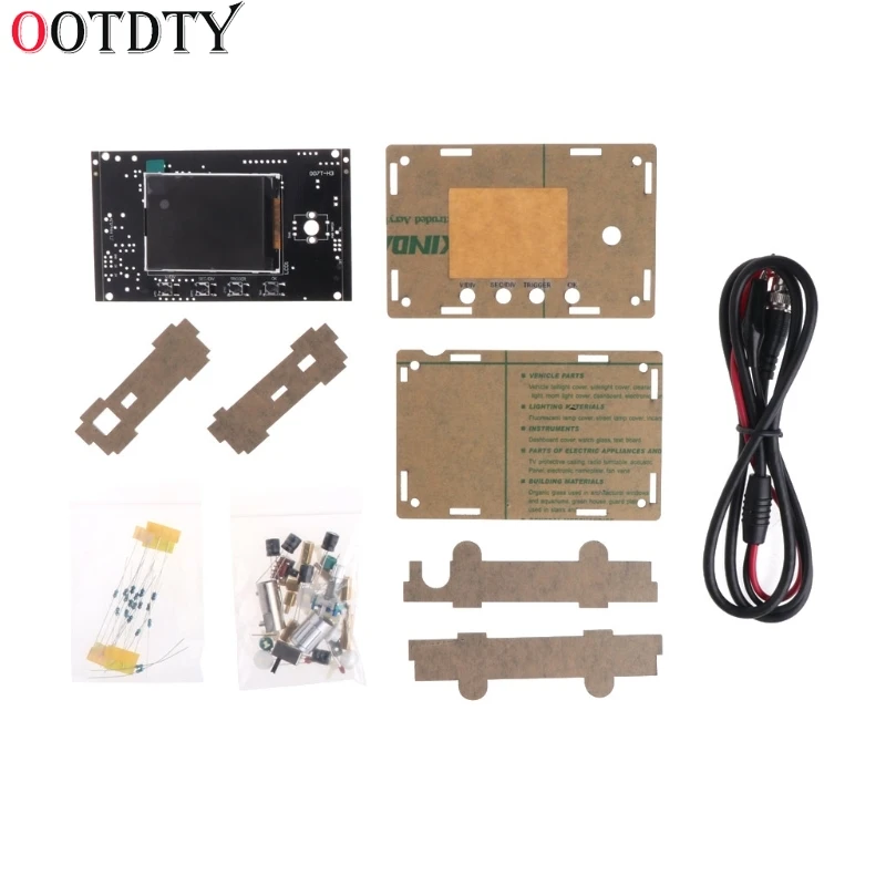 

OOTDTY DSO328 LCD Oscilloscope DIY Kit Tester 1Msps 200KHz Bandwidth Replace DSO138/311