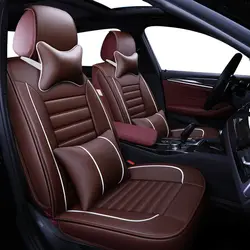 Искусственная кожа авто чехлы на сиденья для peugeot 407 508 Kia Rio Sportage Ceed Rio 3 Cerato Sportage 2017 Mazda 3 6 CX-5 Mercedes