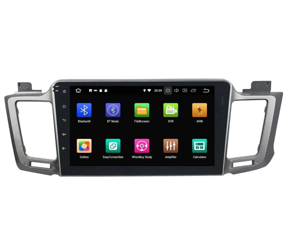 Cheap 10.1" Android 8.0 Car Audio DVD Radio GPS Navigation for Toyota RAV4 2012-2015 4GB RAM Bluetooth WIFI USB Mirror-link 32GB ROM 1