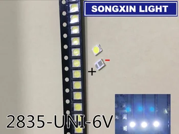 

Original UNI LED 3528 2835 1210 Light Beads High Power 1W 6V Cool white For LED LCD TV Backlight Applicatio