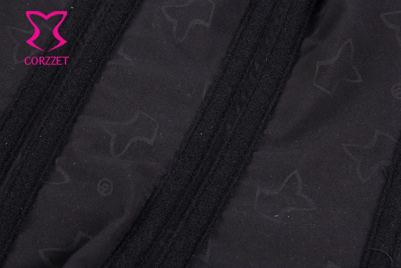 Черный сексуальный корсет из ПВХ, готический корсет, корсеты и бюстье, стимпанк, женская одежда, плюс размер, 3XL