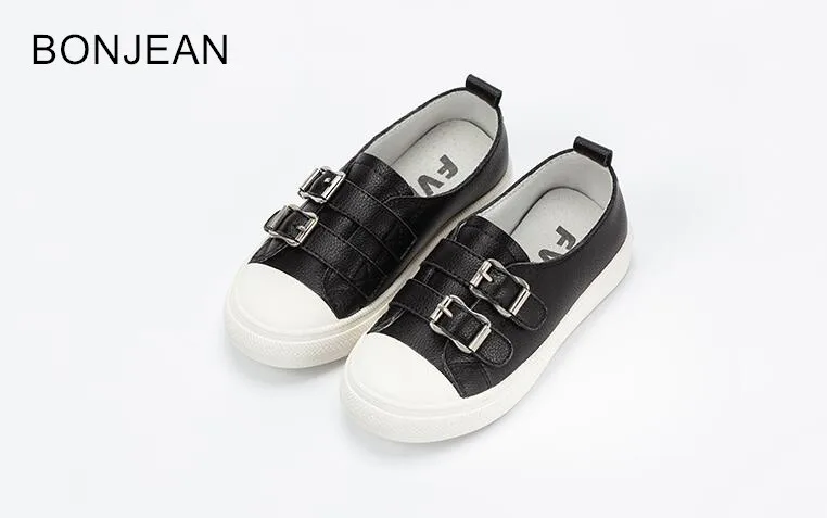 

2018 Children's leather whiteboard shoes girls shoes spring and autumn leisure sports boys Korean wild tide g35 shoes