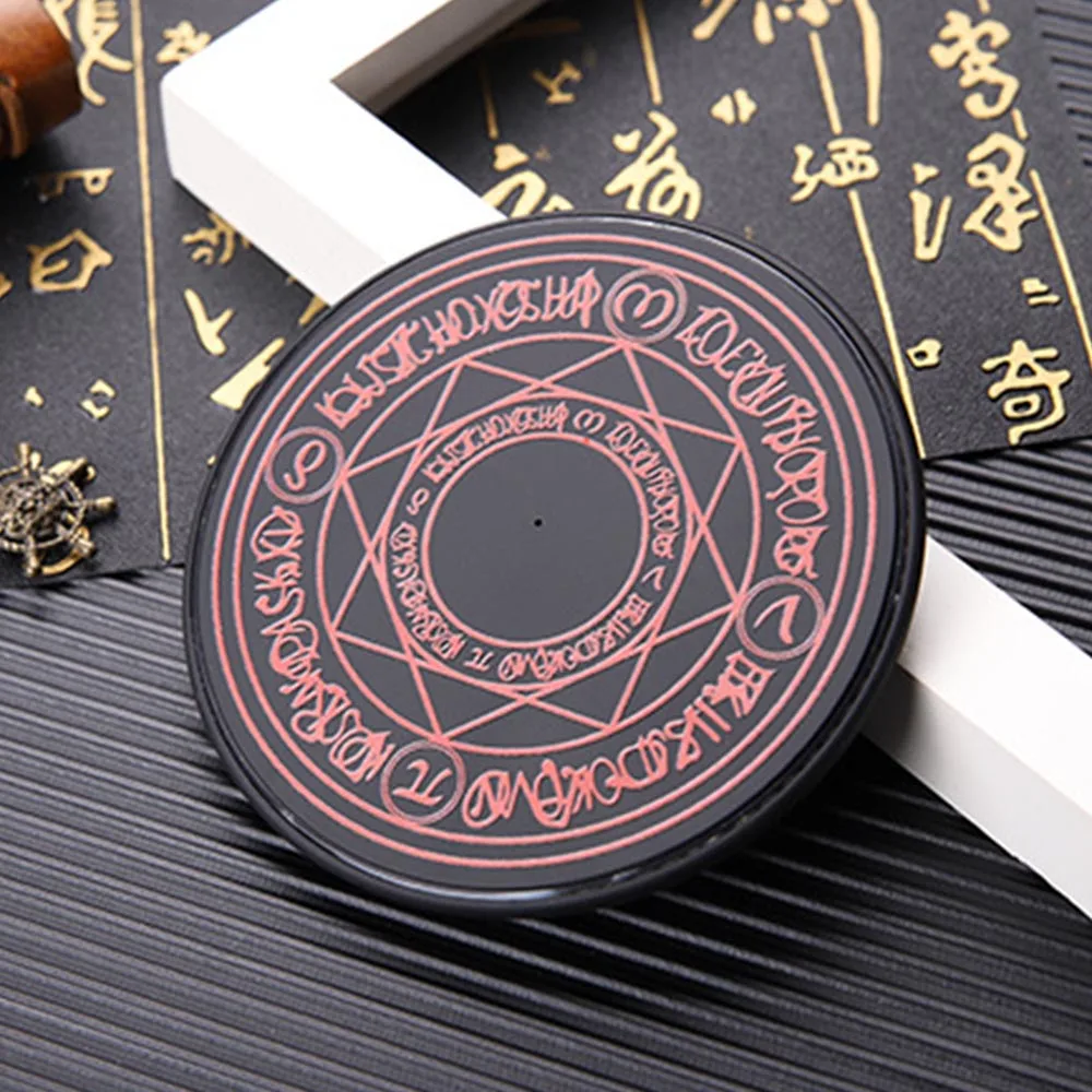 Magic Circle Беспроводное зарядное устройство Qi Быстрая зарядка Беспроводная Зарядная база передатчик Круглый Подходит для iphone X смартфон