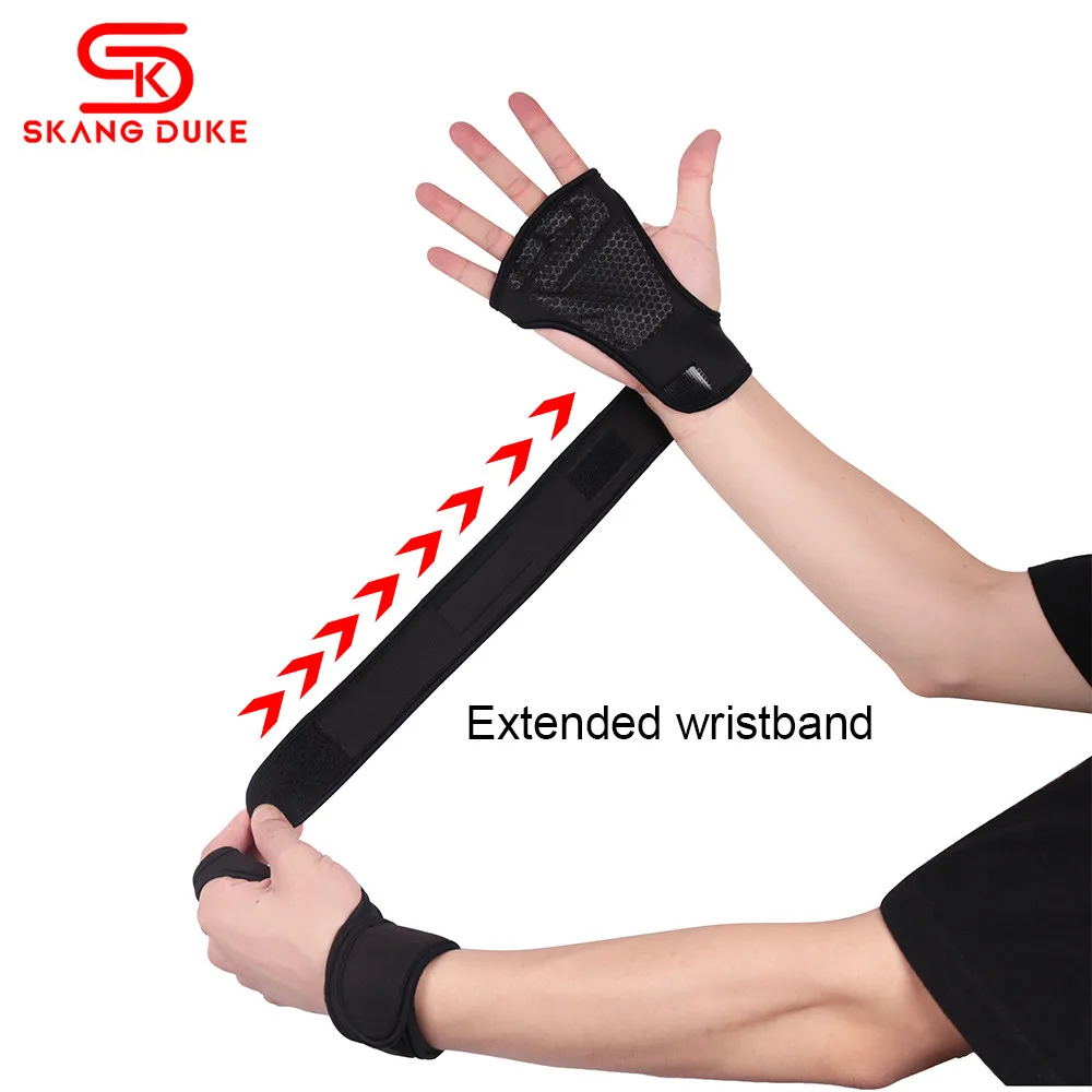 Weight Lifting Gloves Training Gym Grips Fitness Glove Women Men Crossfit Bodybuilding Gymnastics Wristbands Hand Palm Protector