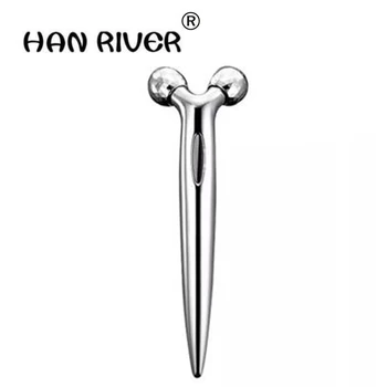 

HANRIVER Mini 3 d manual roller thin face massage 2 round shape thin face firming hairdressing artifact eye massager hot sales