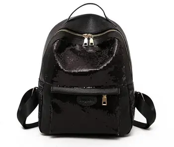 

Joyloading Preppy Scale Sequins Girls Solid Color Backpack Girls Children Pack