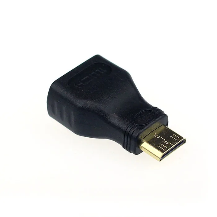 Новые поступления Mini HDMI Мужской Тип C Женский Тип A разъем адаптера для 1080p 3D tv usb зарядное устройство usb адаптер - Цвет: Черный