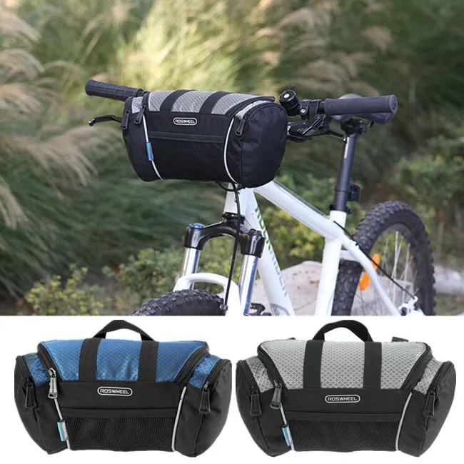 melhor 5L Guiador Da Bicicleta ROSWHEEL Saco Tubo Dianteiro Da Bicicleta bolsa de Ombro Bolso Pacote de Saco Ao Ar Livre Ciclismo Esportes de Montanha