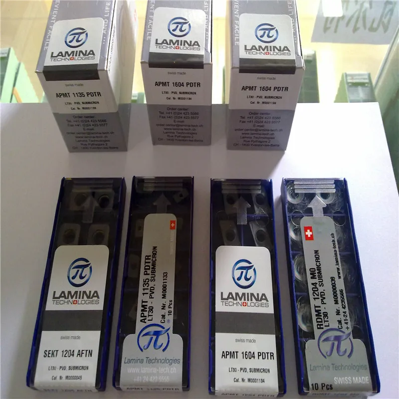 TNUX160408R LT10 100% Original LAMINA carbide