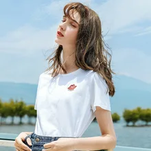 Wasteheart Women Tops Casual White T-shirts Solid Shirt O Neck Short Plus Size T Shirt Women Cotton Sexy Cut Out Tees Diamonds empire waist plus size cut out t shirt