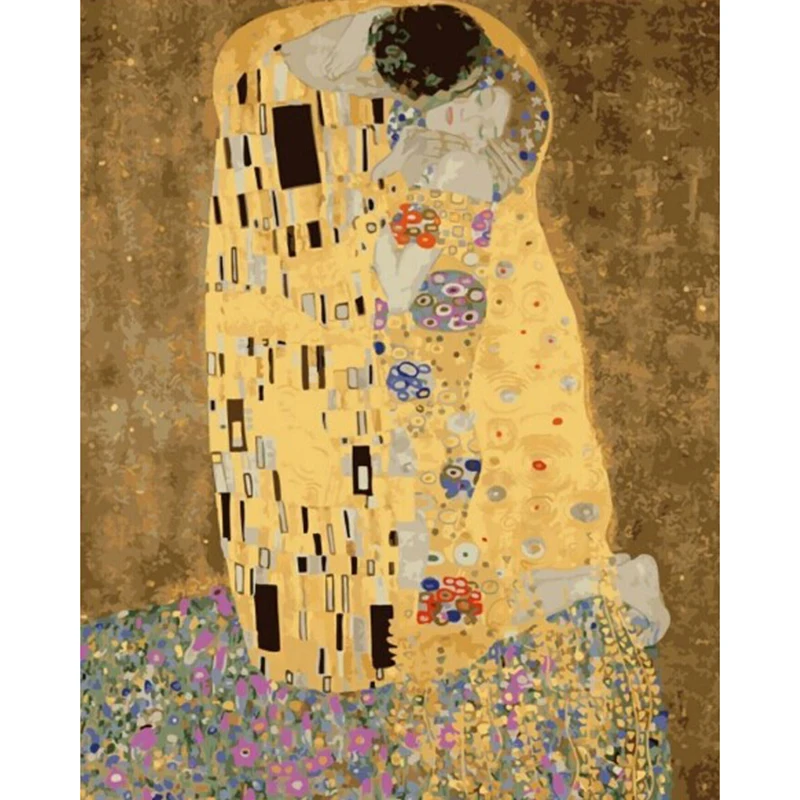 abstract Gustav Klimt kiss Diamond Mosaic embroidery DIY 5D diamond painting cross stitch set full 3D round crystal sale