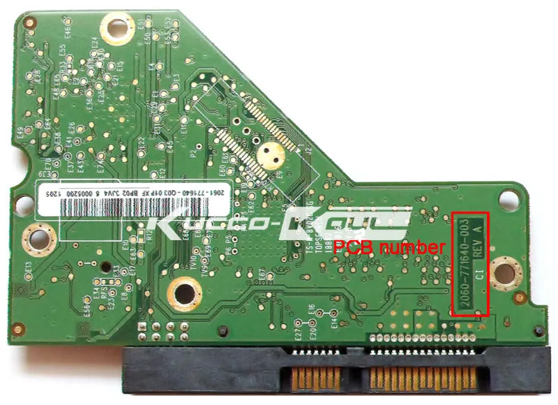 Плата для жёсткого диска схема 2060-771640-003 REV/P1 для WD 3,5 SATA ремонта жесткий диск восстановления данных