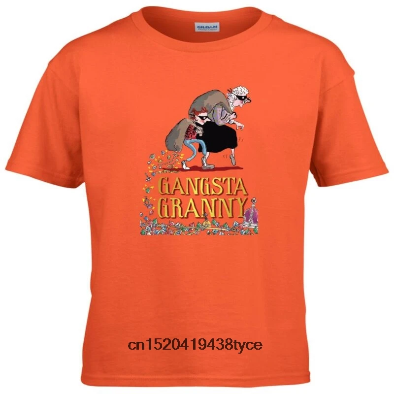 Детская футболка в стиле гангста с надписью GRANNY Inspired день книги Давид вальямс