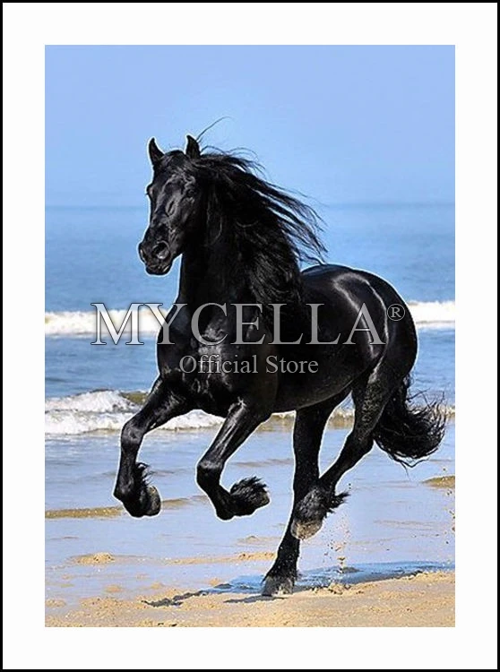 

5D Diy Diamond Painting Strong Horse Diamond Embroidery Cross Stitch Mosaic Pattern Full Rhinestone Needlework Gift Home Decor