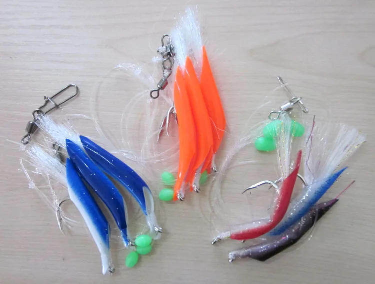 Buy 10pcs 6/0 Small tuna Cod Sea rig Sabiki rigs sea